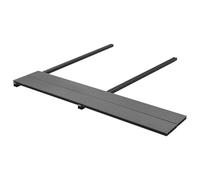 GeenYuu Lot de 120 lames de terrasse WPC gris 220 x 15 x 2,5 cm avec clips, vis, clip de démarrage pour terrasse, jardin, balcon, comme article domestique robuste pour un nettoyage et un entretien