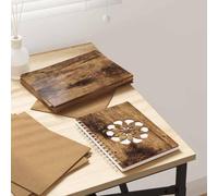 GeenYuu Lot de 150 plaques décoratives en bois de chêne fumé - 21 x 30 x 0,27 cm - Pour bricolage - Décoration murale - Naturel