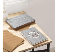 GeenYuu Lot de 150 plaques décoratives en bois Sonoma gris - 21 x 30 x 0,27 cm - Bois de bricolage pour bricolage, intérieur, décoration murale créative, design rustique, facile à couper