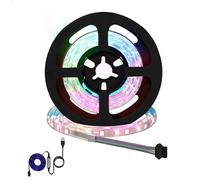 GeenYuu Lot de 2 bandes LED noires et transparentes 750 mm alimentées par USB, éclairage flexible pour intérieur, intensité variable, design moderne, économe en énergie, idéal pour les pièces