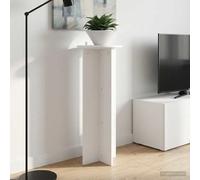 GeenYuu Lot de 2 supports de plantes en bois blanc Ø 40 x 100 cm pour intérieur, salon, bureau, étagère à plantes, colonne décorative stable, avec résistance à l'humidité