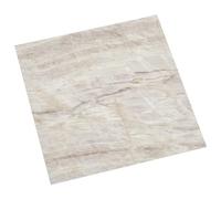 GeenYuu Lot de 20 planches de sol autocollantes en PVC - 30,5 x 30,5 cm - Beige - Antidérapantes - Imperméables - Pour salon, chambre à coucher, cuisine, rénovation - Avec marchepied - Isolation