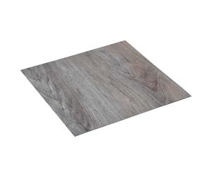 GeenYuu Lot de 20 planches de sol autocollantes en PVC - 30,5 x 30,5 cm - Carrées - Pour salon, chambre à coucher, cuisine - Antidérapant et imperméable - Rénovation facile avec marchepied - Isolation