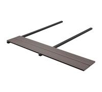 GeenYuu Lot de 30 lames de terrasse WPC marron foncé 220 x 14 x 2 cm avec clips, vis, poutres, pour terrasse, jardin et extérieur, facile d'entretien, durable, fonctionnel