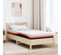 GeenYuu Matelas 100 x 200 cm en Mousse à mémoire Gel Blanc et Noir Tissu Jacquard Soutien Ferme Ergonomique Respirant pour Chambre Adulte Enfant Nuit Repos Relaxation