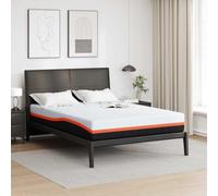 GeenYuu Matelas 160 x 200 cm Blanc et Gris en Tissu Jacquard avec Mousse à mémoire de Gel, Couchage Ferme et Respirant pour lit King, literie Ergonomique, Soutien Optimal pour Sommeil et Relaxation