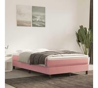 GeenYuu Matelas à Ressorts ensachés 120 x 220 cm Rose Velours avec Mousse Ergonomique Ferme et Housse Amovible pour literie Adulte Enfant, Soutien Dos, Sommeil Confortable et Relaxation