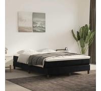 GeenYuu Matelas à Ressorts ensachés 140 x 210 cm Noir Velours avec Mousse Ergonomique Ferme pour literie Adulte Chambre, Soutien Optimal, Confort Respirant et Relaxation Nuit