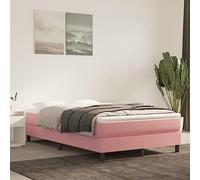 GeenYuu Matelas de lit à Ressorts ensachés fermeté Moyenne 120x200x20 cm Velours Doux Blanc et Rose pour Sommeil Confortable Soutien Ergonomique qualité literie