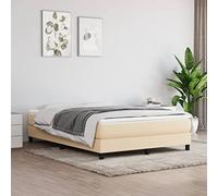GeenYuu Matelas de lit à Ressorts ensachés fermeté Moyenne crème 140x200x20 cm Tissu Respirant Mousse Ergonomique Soutien Dos Sommeil Repos Relaxation