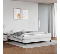 GeenYuu Matelas de lit à Ressorts ensachés fermeté Moyenne en Similicuir Blanc 180x200x20 cm Mousse Ergonomique Soutien Dos Sommeil Confortable literie Respirante Chambre Adulte Enfant