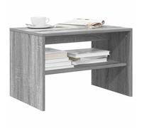 GeenYuu Meuble TV Sonoma Gris en Bois d'ingénierie 60x40x40 cm avec étagère de Rangement, Banc Console Multifonction pour Salon séjour Multimedia Audio vidéo, Design Moderne Industriel Stable