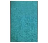 GeenYuu Paillasson Lavable Cyan 120x180 cm antidérapant Absorbant pour entrée intérieur extérieur Tapis seuil Accueil essuie Pieds grattant Protection Sol Maison terrasse Balcon