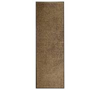 GeenYuu Paillasson Lavable Marron 60x180 cm Tapis d'entrée intérieur extérieur antidérapant Absorbant grattant pour seuil Porte Accueil Maison terrasse Balcon