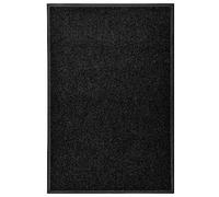 GeenYuu Paillasson Lavable Noir 60x90 cm Tapis entrée intérieur extérieur antidérapant Absorbant grattant essuie-Pieds pour seuil Porte Balcon terrasse Maison