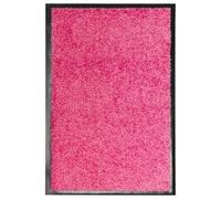 GeenYuu Paillasson Lavable Rose 40x60 cm Tapis d'entrée Absorbant antidérapant intérieur extérieur grattant essuie-Pieds pour Porte seuil terrasse Balcon Maison