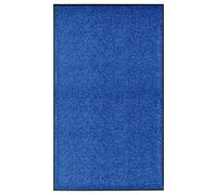 GeenYuu Paillasson Tapis entrée Lavable Bleu 90x150 cm antidérapant Absorbant grattant pour intérieur extérieur seuil Porte Accueil Maison Jardin terrasse Balcon