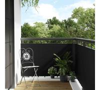 GeenYuu Paravent de balcon noir en résine tressée 1000x100 cm, panneau occultation extérieur résistant UV, brise vue jardin terrasse, claustra modulable décoratif pour intimité et protection