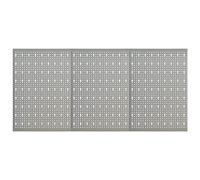 GeenYuu Paroi à outils en acier 3 pièces 120 x 58 cm Paroi perforée avec trous polyvalents pour atelier, garage et salle de loisirs pour un montage mural sûr et un rangement pratique des outils