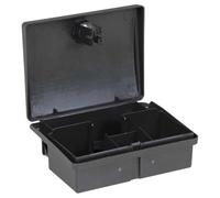 GeenYuu Pièges à Souris Noirs en polypropylène 13x10x4 cm 5 pièces, Station d'appât sécurisée pour contrôle rongeurs, Usage intérieur extérieur, Protection Enfants Animaux nuisibles