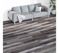 GeenYuu Planches de sol PVC marron 18 pcs 5,26 m² autocollantes antidérapantes pour rénovation intérieur salon cuisine chambre bureau