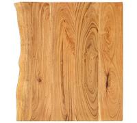 GeenYuu Plateau de lavabo de salle de bain en bois d'acacia massif 80 x 52 x 2,5 cm avec bord d'arbre, poli, laqué, robuste, résistant à l'humidité, convient pour lavabo, salle de bain et cuisine