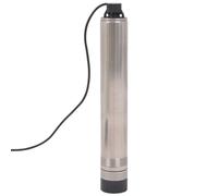 GeenYuu Pompe de fontaine profonde en acier inoxydable 1000 W avec hauteur de refoulement de 55 m, puissance de 5200 l/h, raccord G1", câble de 20 m pour fontaine, citerne, irrigation de jardin et