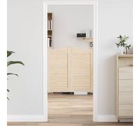 GeenYuu Portes battantes naturelles - 80 x 40 cm - En pin massif - Porte d'entrée - Porte d'entrée extérieure - Porte de sécurité - Porte d'entrée latérale - Porte avant - Protection anti-effraction