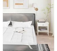 GeenYuu Protège-matelas blanc 140 x 220 cm en microfibre avec élastique antidérapant et imperméable respirant adapté aux personnes allergiques anti-acariens pour lit de bébé et protection contre
