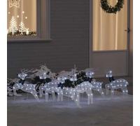 GeenYuu Rennes LED Blanc en Tissu 6 pièces décoration Noël Festive pour Salon Jardin intérieur extérieur Ambiance chaleureuse Design Art déco élégant Guirlande Lumineuse USB Durable