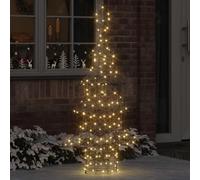GeenYuu Sapin de Noël en rotin 150 cm avec 160 LED Blanc Chaud, décoration Noël Festive pour Salon intérieur et extérieur, Ornement Lumineux USB pour Ambiance chaleureuse Saison de fête