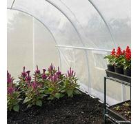 GeenYuu Serre de 13,5 m² 450 x 300 x 200 cm avec cadre en acier galvanisé et maille PE 170 g/m², 6 fenêtres, 1 porte, idéale pour maison à tomates, serre froide