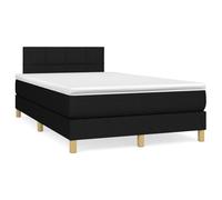 GeenYuu Sommier à Lattes tapissier Noir 120x190 cm avec Matelas Ressorts ensachés, tête de lit réglable et Bande LED colorée pour Chambre Adulte, Tissu Durable et Confortable