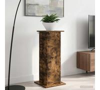 GeenYuu Support pour plantes en bois de chêne fumé - 30,5 x 30 x 80,5 cm - Stable pour fleurs et pot d'intérieur - Étagère moderne comme décoration - Pour salon, balcon, jardin d'hiver