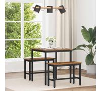GeenYuu Table à manger 70 x 70 x 75 cm, structure en métal, carrée, moderne, pour salle à manger et cuisine, peu encombrant, robuste, durable, idéale pour la famille, les invités et les repas
