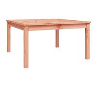 GeenYuu Table de jardin 82,5 x 82,5 x 45 cm en bois massif de douglas Table d'extérieur Patio Side Accent Café Accent Table de jardin carrée