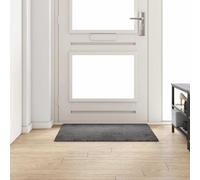 GeenYuu Tapis Couloir Gris 100 x 100 cm tufté polypropylène antidérapant Confortable Doux pour Salon Chambre Bureau entrée décoration intérieure Protection Passage