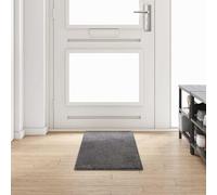 GeenYuu Tapis Couloir Gris 50 x 200 cm en polypropylène tufté antidérapant, Confortable et Facile à Nettoyer pour Salon, Chambre, Bureau, décoration intérieure et Protection du Sol
