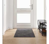 GeenYuu Tapis Couloir Gris 80 x 250 cm en Polypropylène tufté antidérapant pour Salon Chambre Bureau, Chemin Doux et Confortable, Protection et Décoration Intérieur