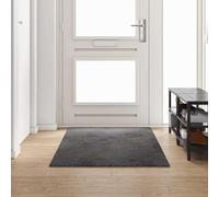 GeenYuu Tapis Couloir Gris en polypropylène tufté 100 x 250 cm antidérapant Confortable et Absorbant pour Salon Chambre Bureau décoration intérieur Passage