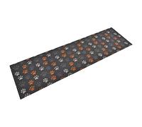 GeenYuu Tapis de Cuisine Lavable en Velours 45x150 cm avec Impression de Pattes antidérapant Absorbant pour intérieur extérieur, Protection Sol, paillasson essuie Pieds, décor Maison
