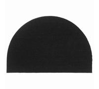 GeenYuu Tapis de Porte Demi-Rond Noir en Fibre de Coco 60x90 cm antidérapant Absorbant et grattant pour entrée intérieur extérieur seuil Maison Jardin terrasse Balcon