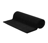 GeenYuu Tapis de Porte Noir en Fibre de Coco touffeté 80x100 cm avec Support antidérapant, paillasson Absorbant et grattant pour entrée intérieur et extérieur, essuie-Pieds Durable pour Maison