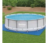 GeenYuu Tapis de Sol Piscine Bestway Flowclear 488x488 cm en polyéthylène Protection Fond Piscine Hors Sol Jardin terrasse antipoussière et débris