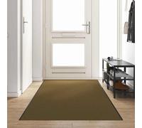 GeenYuu Tapis d'entrée Marron et Noir 120 x 400 cm 100% Polyamide rectangulaire antidérapant Absorbant Boue poussière pour intérieur extérieur Porte seuil Accueil