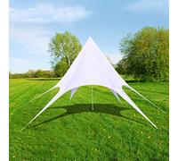 GeenYuu Tente de Jardin en Forme d'étoile 12 m diamètre, Tissu Oxford résistant, Structure Acier, abri extérieur pour terrasse, Jardin, pergola, Protection Ombre Soleil Pluie