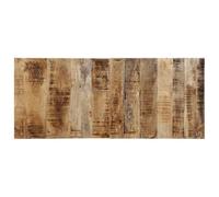 GeenYuu Tête de lit 120 cm en bois de manguier massif, dossier robuste, montage mural pour chambre à coucher, accessoire élégant pour lit simple et double, peu encombrant, charme industriel
