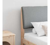 GeenYuu Tête de lit capitonnée Gris Clair 200 cm en pin Massif avec Coussin rembourré, Panneau tapissé pour Chambre Adulte, Dossier Confortable, Design Contemporain Durable et Facile à Nettoyer