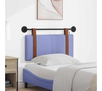GeenYuu Tête de lit suspendue avec lumière LED Jeans bleu vieilli PU rembourré 100 x 55 x 5 cm Montage mural avec cadre en métal Accessoire de chambre moderne Confort et dossier élégant