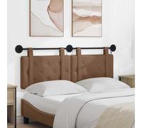 GeenYuu Tête de lit Suspendue en Simili Cuir Cappuccino avec lumière LED, Panneau Mural rembourré capitonné, Montage Facile, Structure Solide Bois, Design Moderne pour Chambre Adulte et Enfant